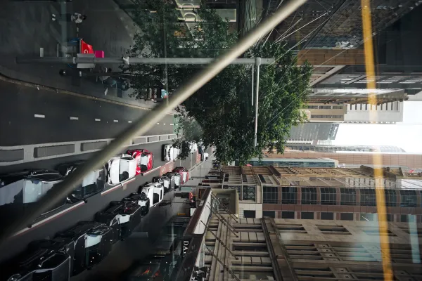 Pitt Street From Above