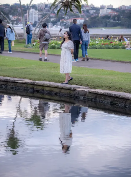 White Dress Reflection