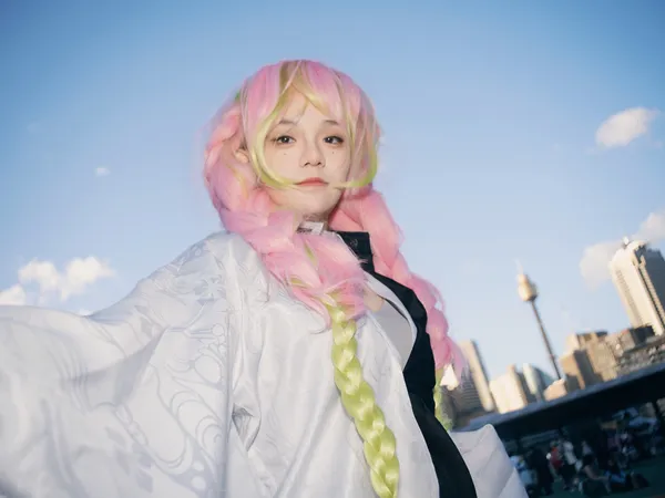 Pink Hair in Light