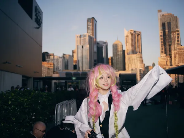 Pink Hair at Dusk