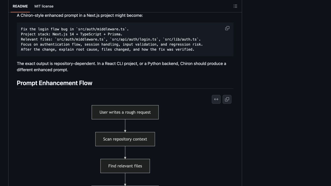 Chiron Prompt Enhancer product preview