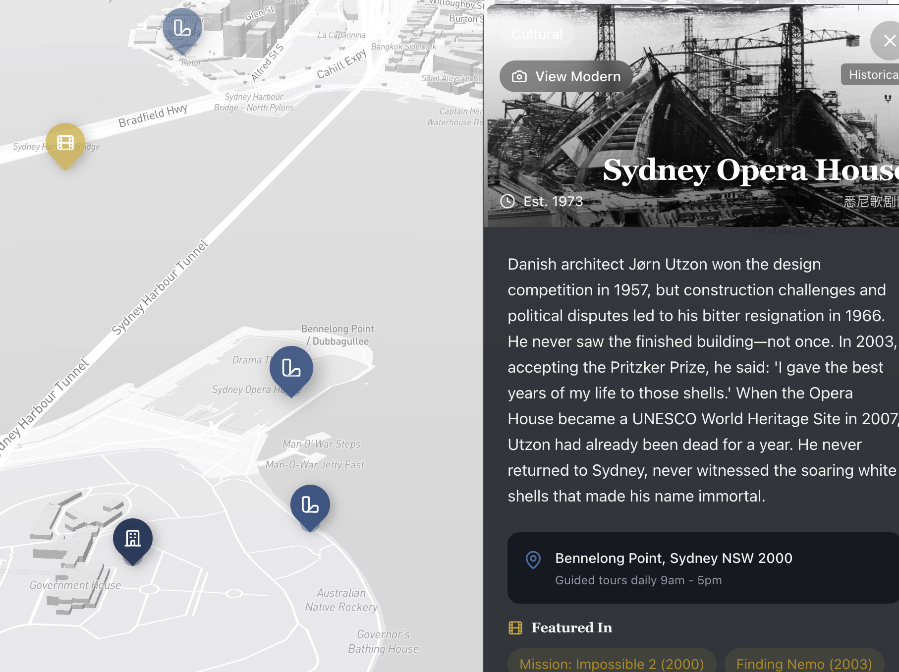 Chrono-Map: Sydney Layers product preview